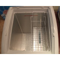 freezer de caixa de porta de vidro deslizante comercial